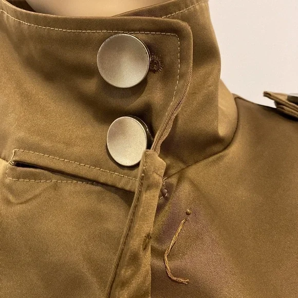 MAXMARA belted Trench coat knit sleeves Size M - Picture 9 of 12